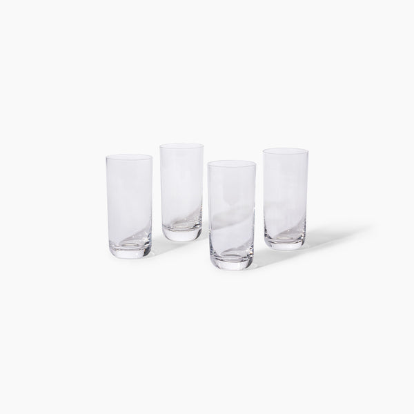 Slender & Tall Light Water Glasses Set of 4 